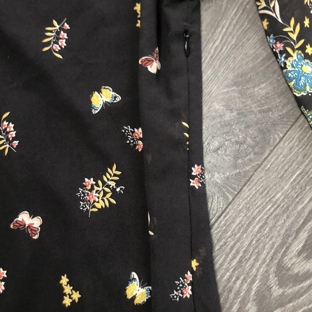 Suzy Shier Floral Print Dress with Sheer Sleeve Detail, Size X small - Picture 7 of 14